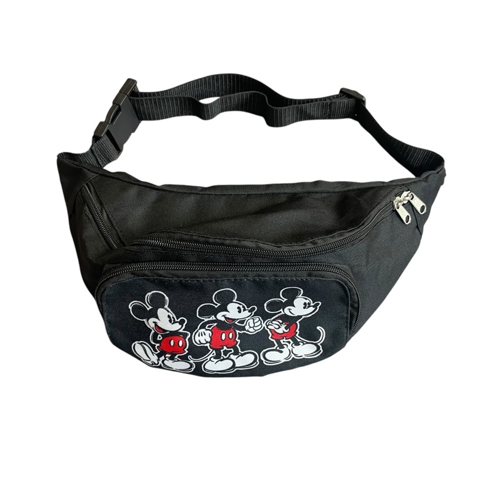 Disney Mickey Mouse Fanny pack with 2 zippered compartments & adjustable belt